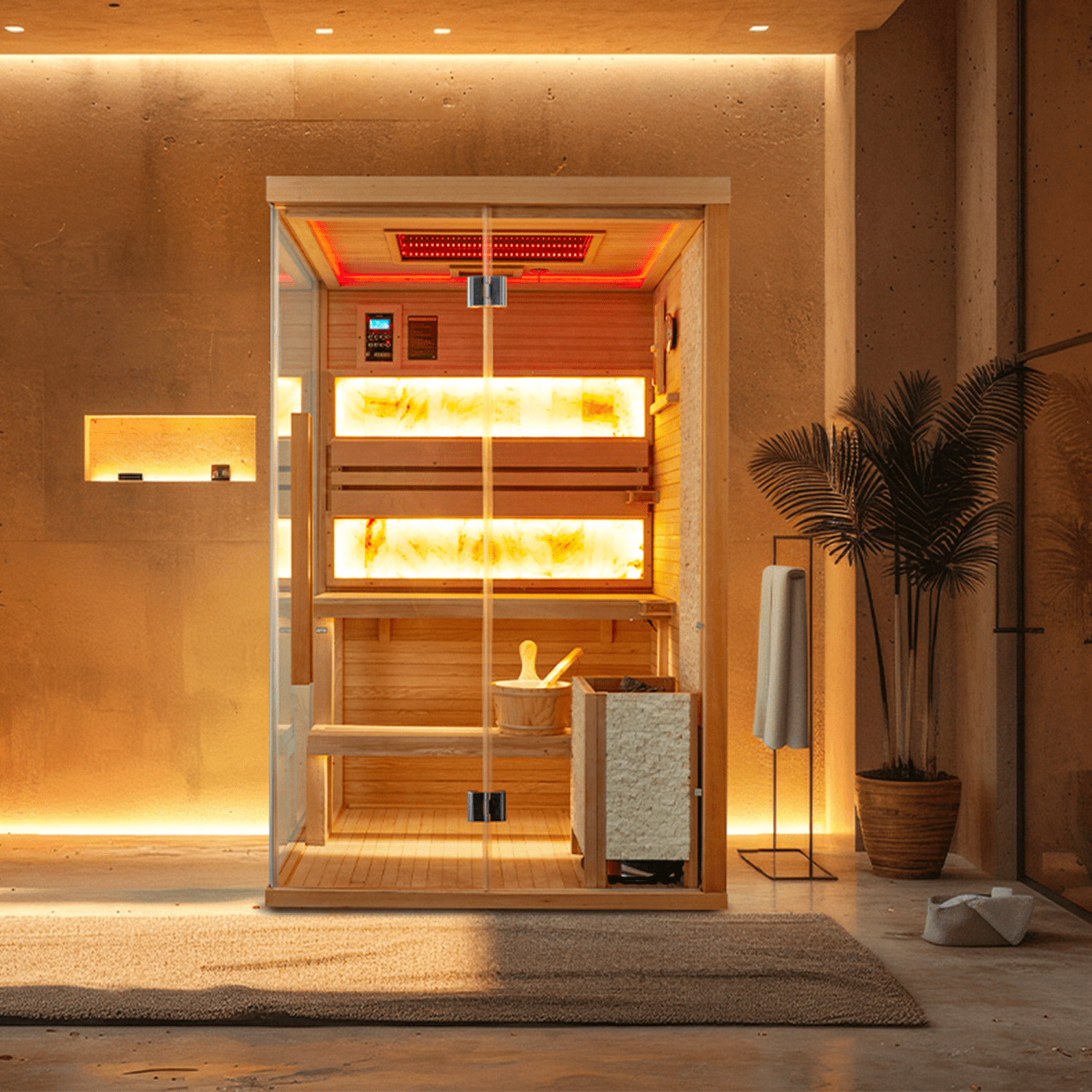 Everheat FUSION™ Hybrid Sauna For Your Home Gym or Small Wellness