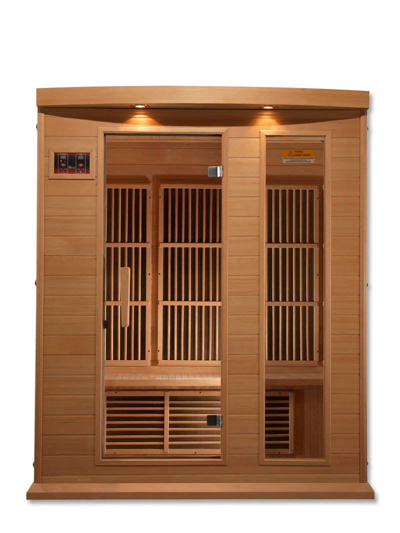 Dynamic Infrared 3 - Person FAR Infrared Sauna in Hemlock