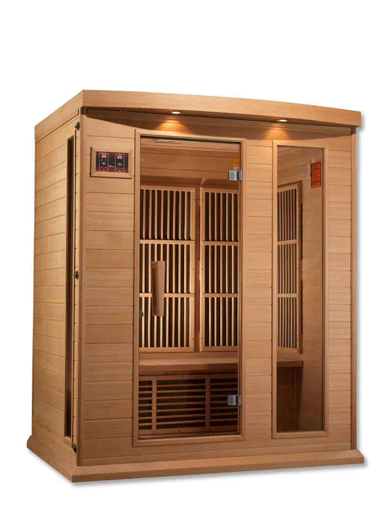 Dynamic Infrared 3 - Person FAR Infrared Sauna in Hemlock