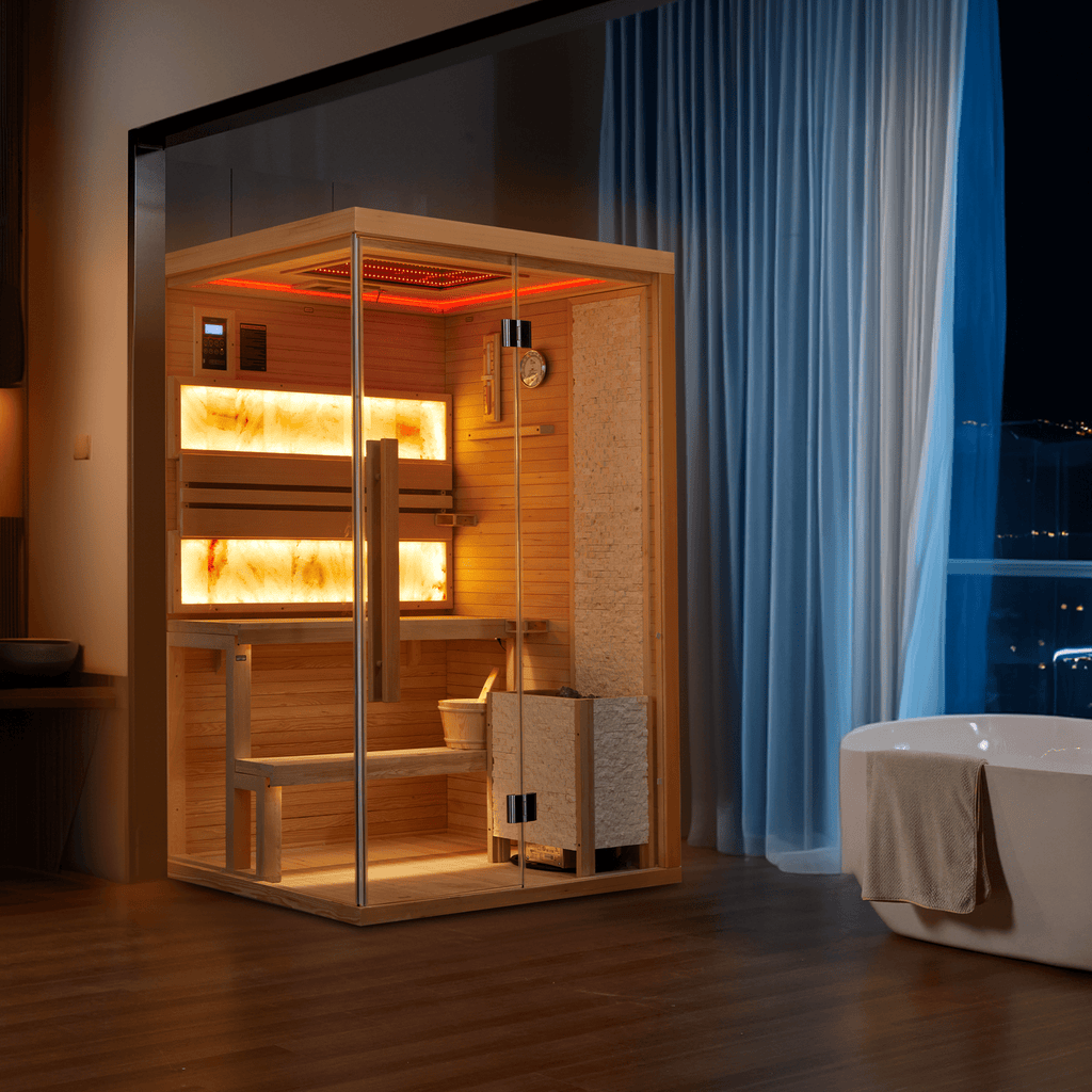 2-4 Person Steam Sauna, Traditional Sauna for Home, Home Spa Sauna, Indoor Sauna