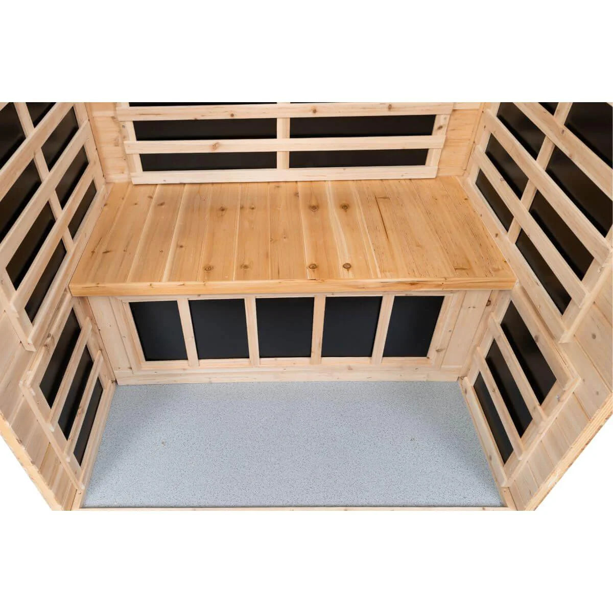 Garner-902Vs 2 Person Outdoor Far Infrared Sauna (Enhanced with Red Light Therapy)